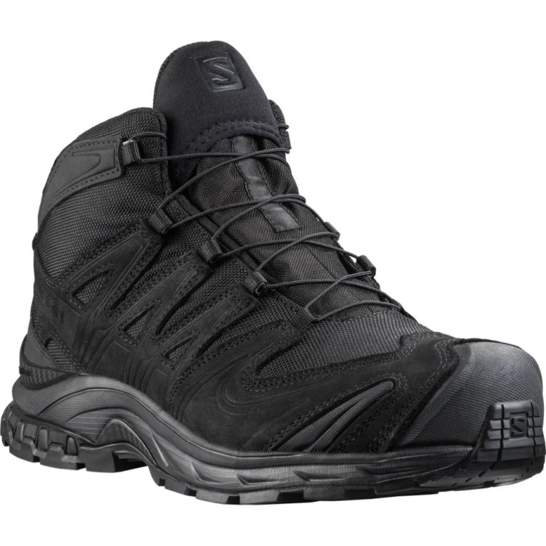 Botas Tácticas Salomon Xa Forces Mid Anchos GTX EN Hombre Negros | MX EMWO230